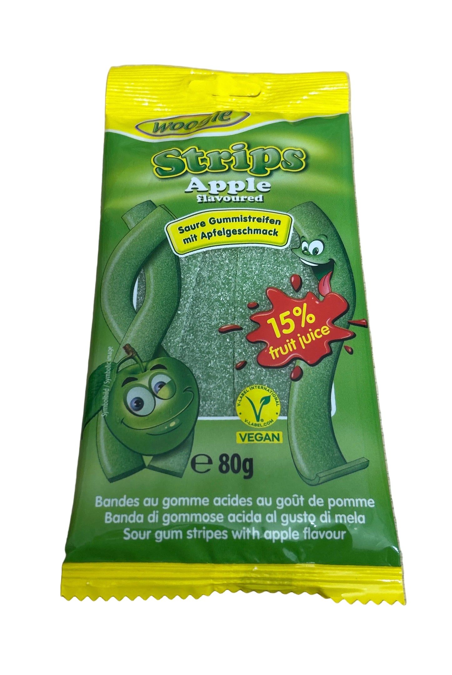 Bande Acidulé Pomme 🍏 Vegan (80g)