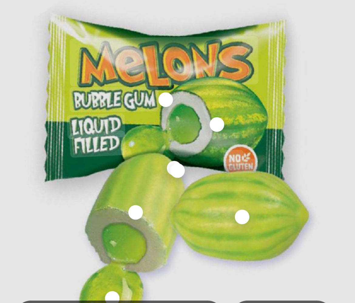 Chewing-gum melon coulis melon