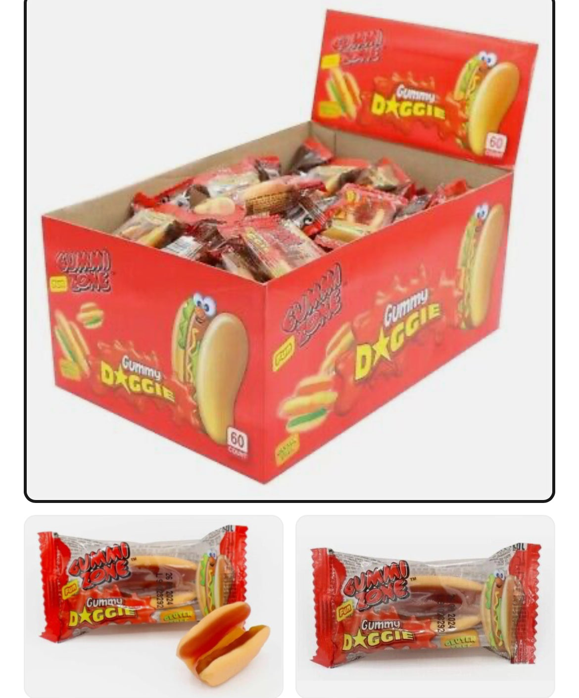 Gummi Zone #nouveauté (pizza,frite,hamburger,hotdog 🌭) fast-food l’unité