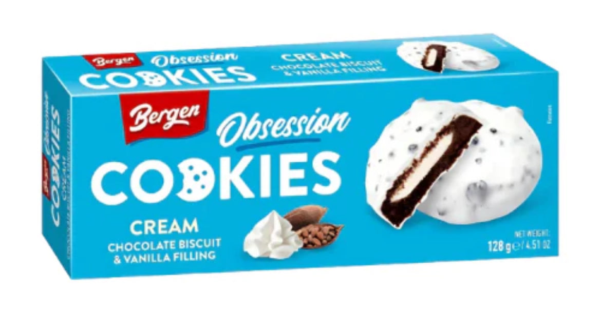 Cookies chocolat et à la crème fourré à la vanille Nouveauté