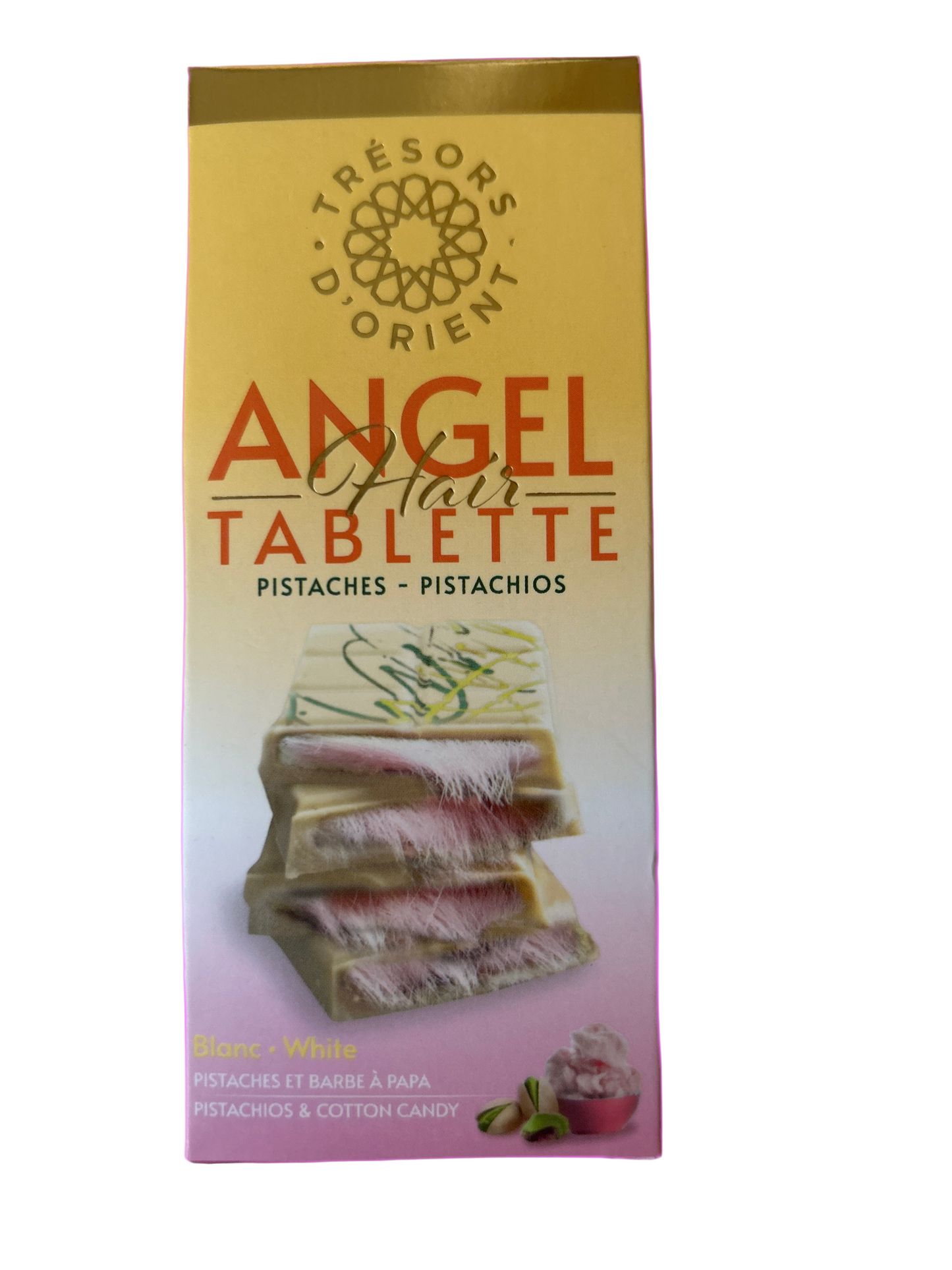 Tablette de Dubai chocolat blanc barbe à papa 🤍☁️