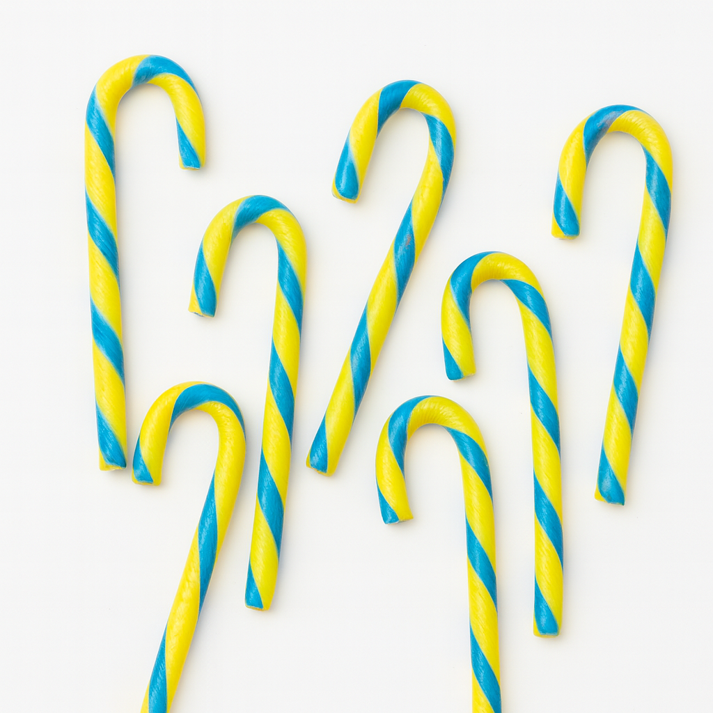 Candy canes Citron 🍋🍋🟩 (Unité)