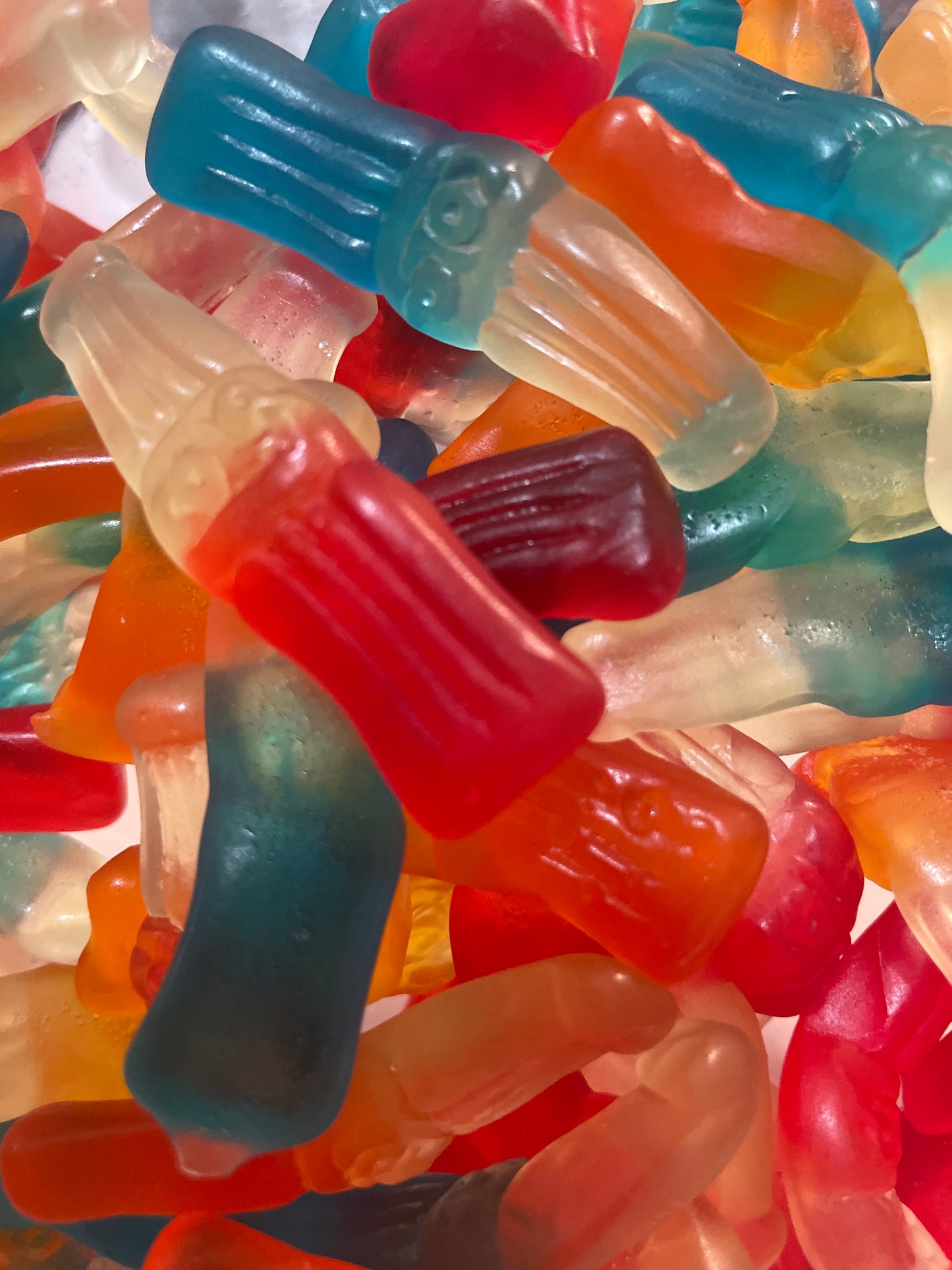 Bouteille Cola multicolore lisse (100g)