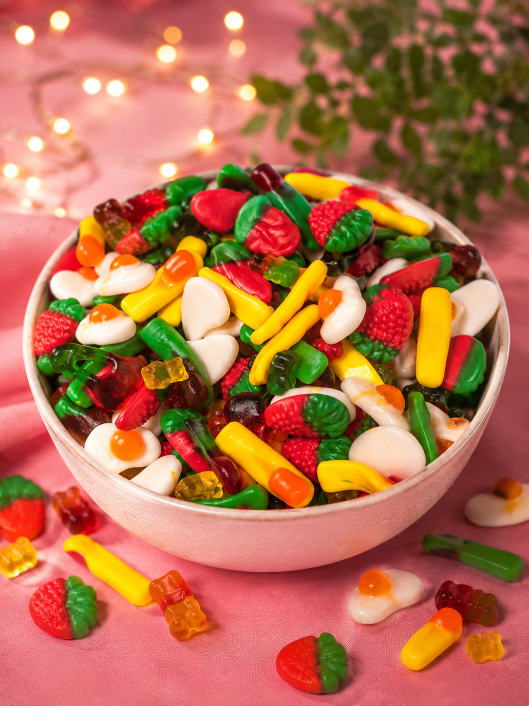 Mélange De Bonbon Lisse Doigt Fraise Œuf (100g)