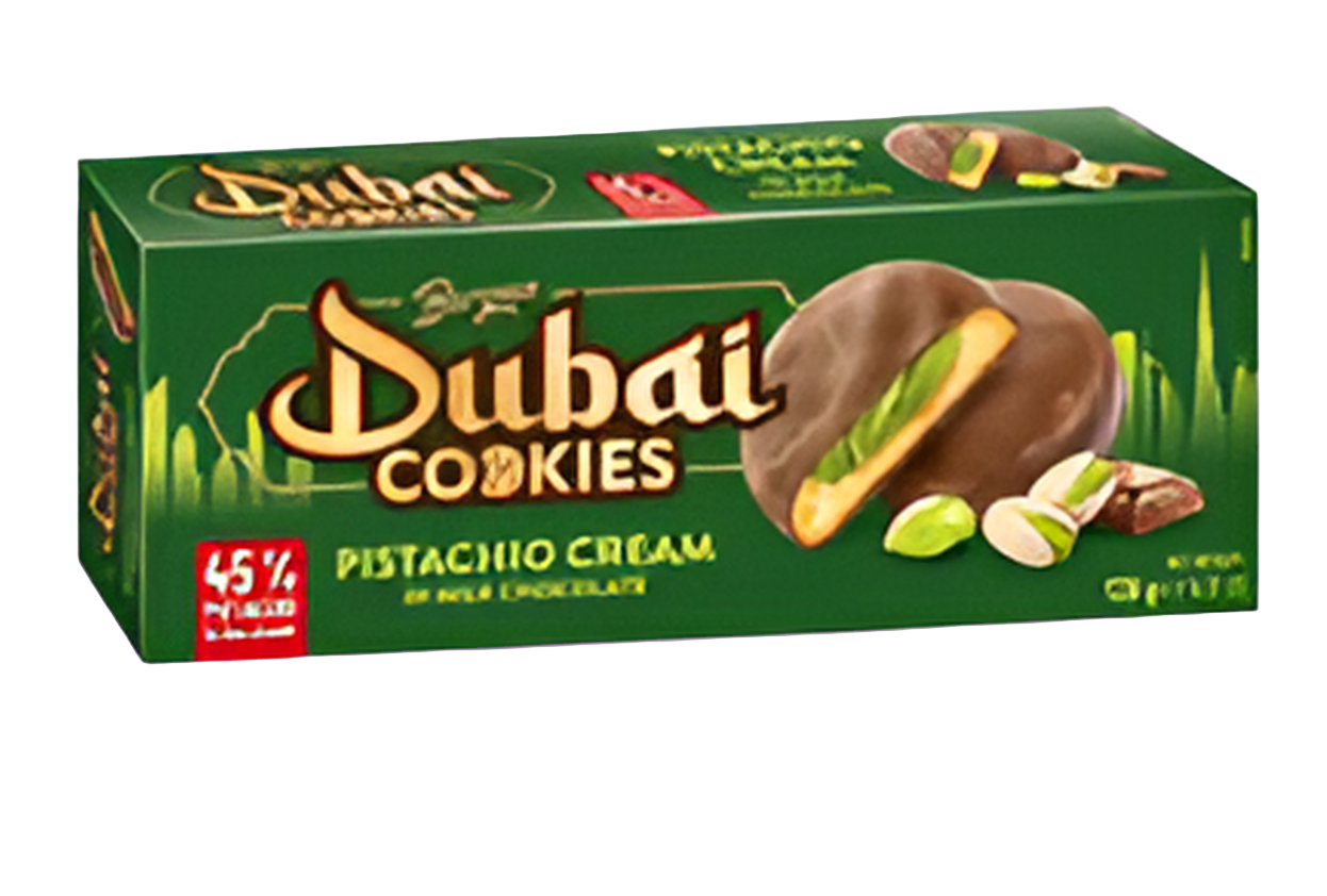 Dubai Cookies Crème de pistache au chocolat au lait 🍪