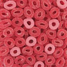 Anneaux sucrés fraise (100g)