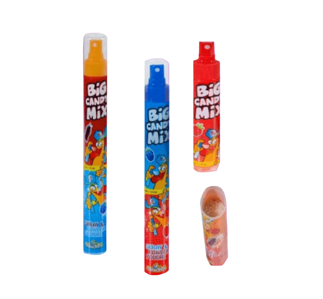 Big Candy Mix 2 en 1 Poudre cola/Spray fraise
