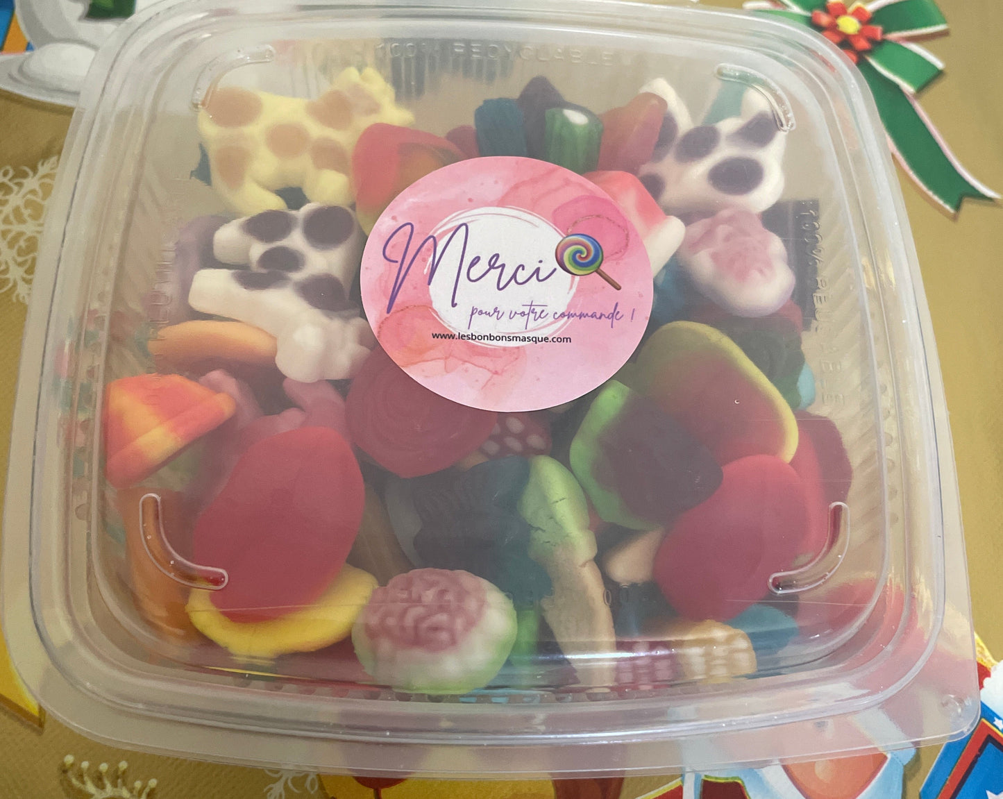 Grande box bonbons lisses (800g) #Nouveauté