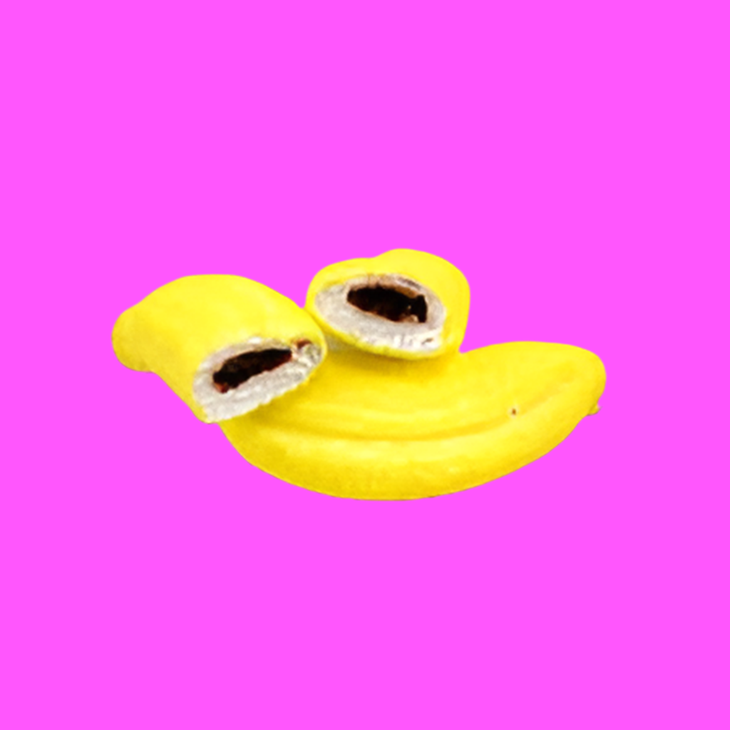 banane guimauve fourré chocolat (x3)