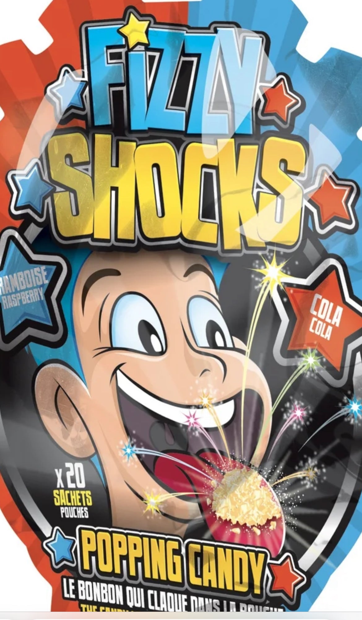 Fizzy Shocks (sachet x20 cola framboise )