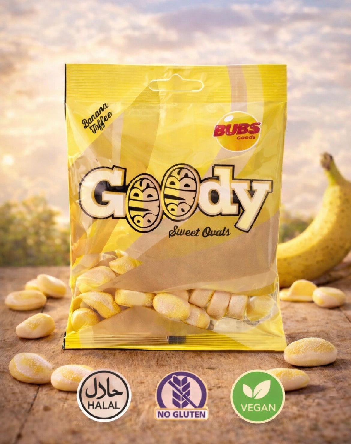 Bubs Goody Banane/Caramel🍌 Vegan (90G)