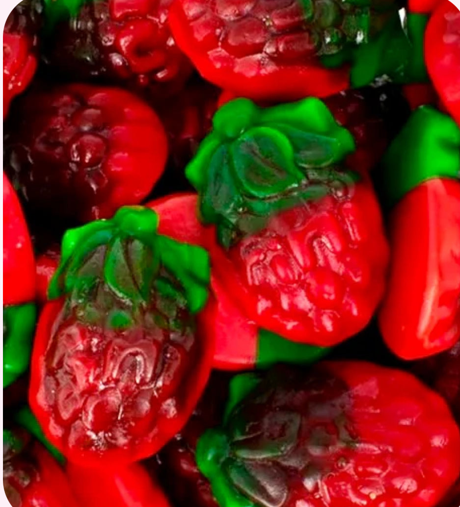 Fraise fourré 3D(100g)Nouveauté