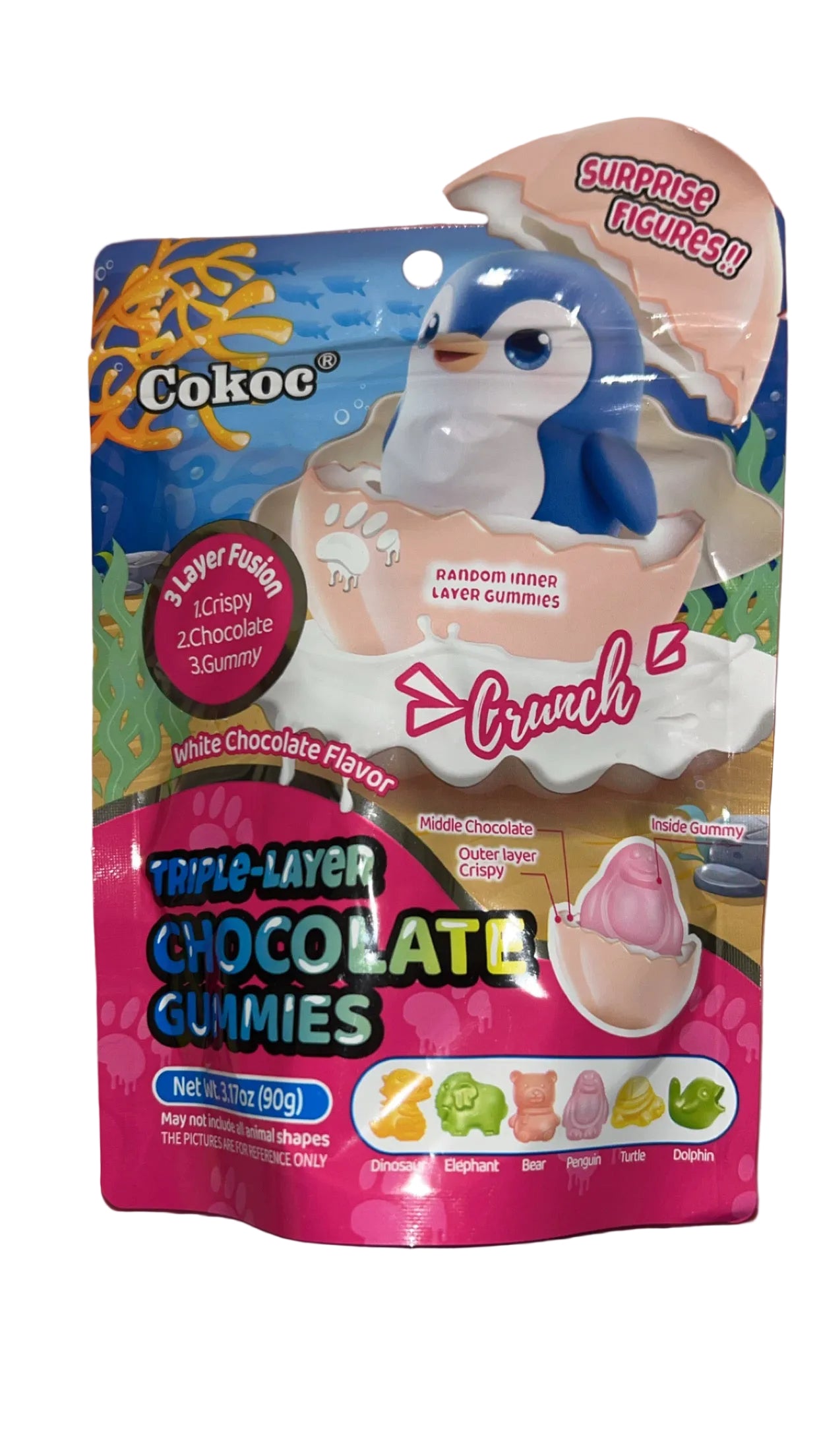Bonbons à éplucher Chocolat Blanc Figurine Surprise 🤍🍫🦖