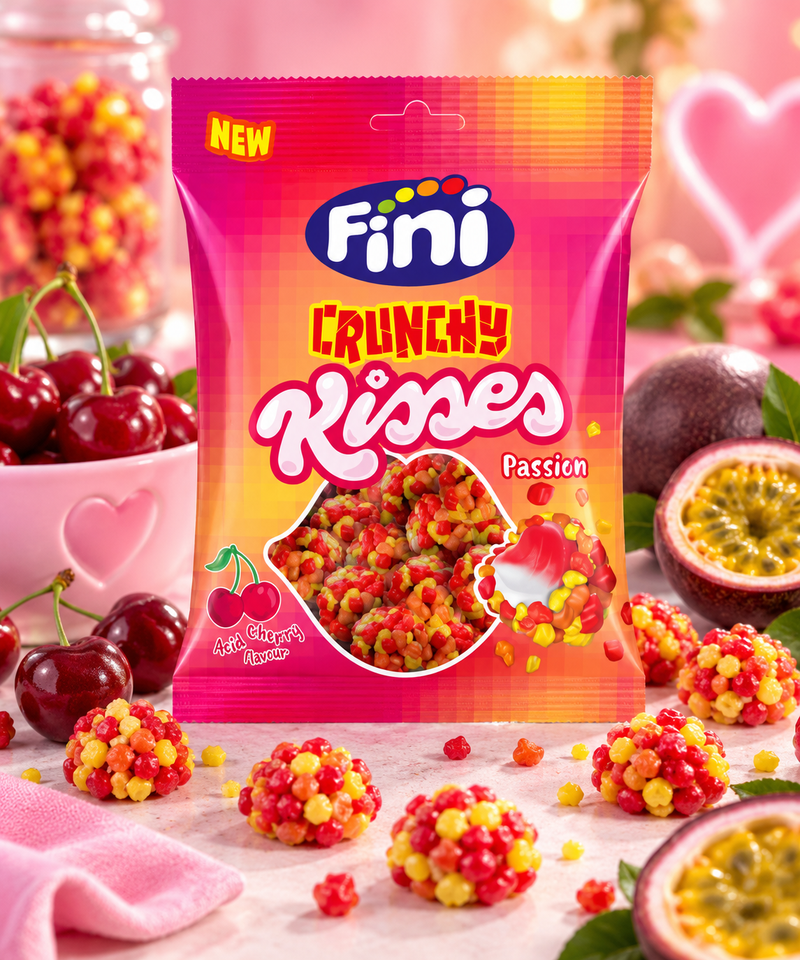 Boule Crunchy cerise đ Passion â€ïžâđ„ AcidulĂ©