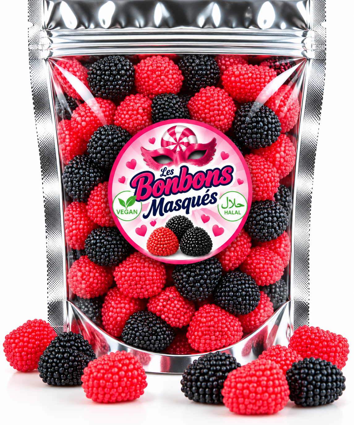 Mûre et Framboise Perlée (100g)