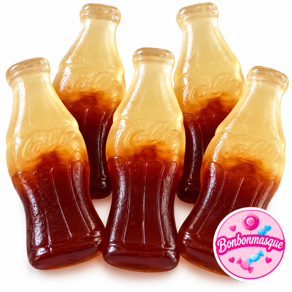 đ„€ Bouteilles Cola â Bonbons gĂ©lifiĂ©s (x5) Lisses