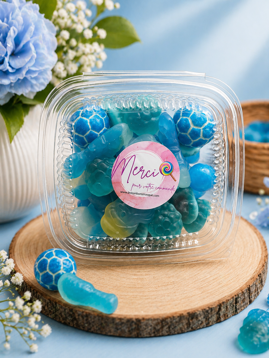Mélange Bleu Lisse (300g)