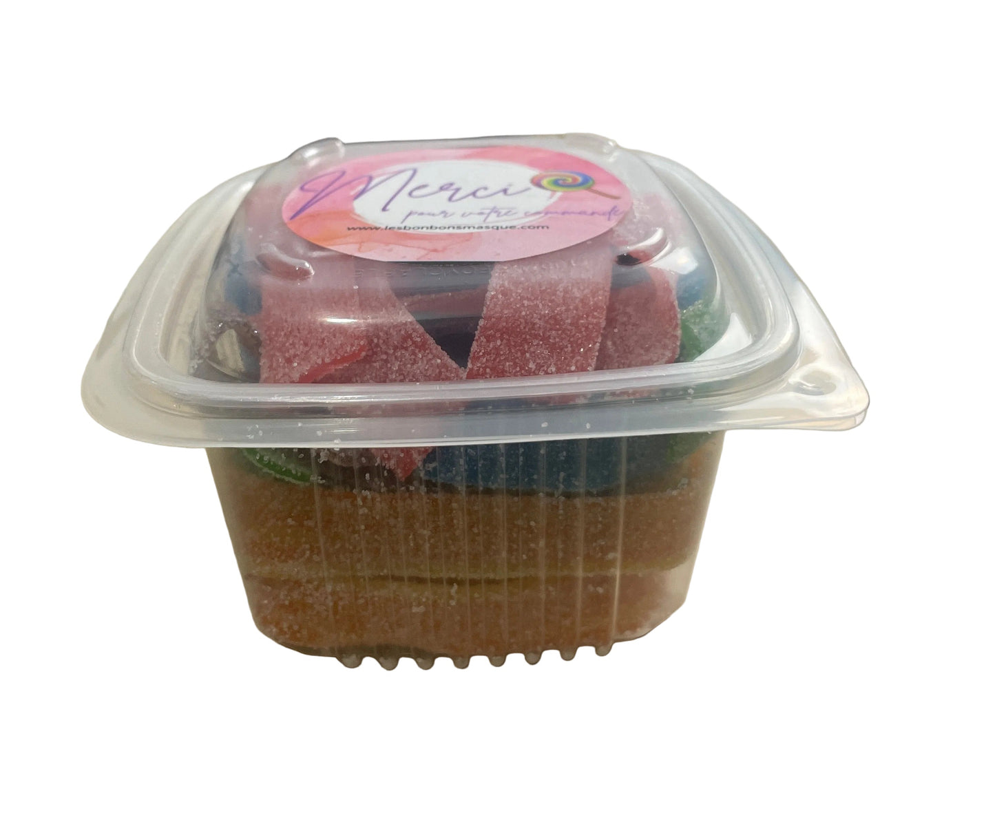 Box Ficelles Acidulés Mix (200g)Fraise  Framboise Cola Pomme  Mangue