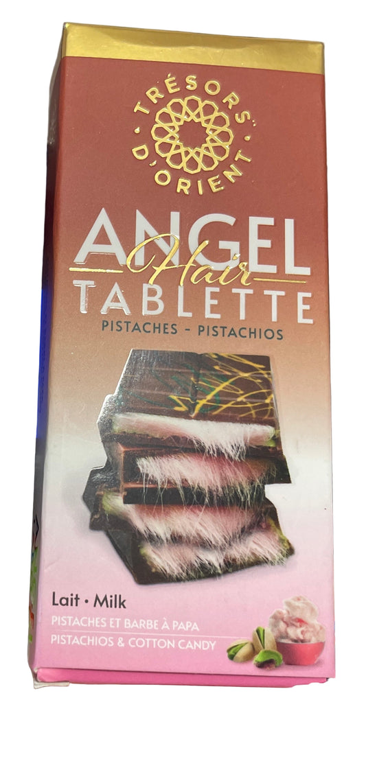 Tablette de Dubai chocolat au lait barbe à papa 🤍🍫☁️