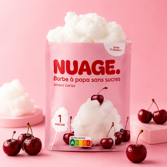 Barbe À Papa Cerise 🍒 (Sans Sucre)