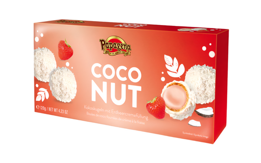 Boule gaufrette coco-fraise 🍓 Nouveauté