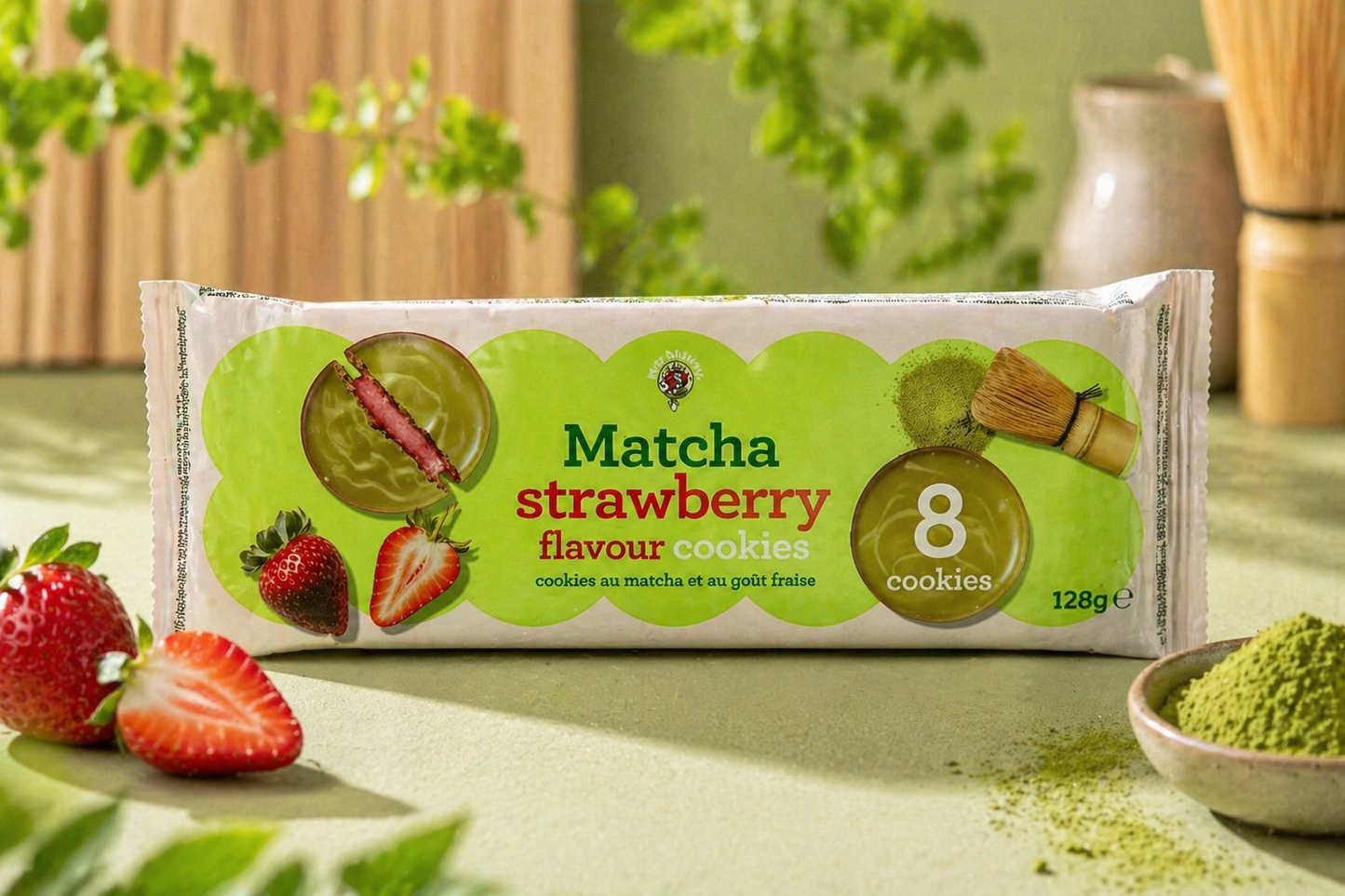 Cookies Matcha-Fraise🍵🍓🍪