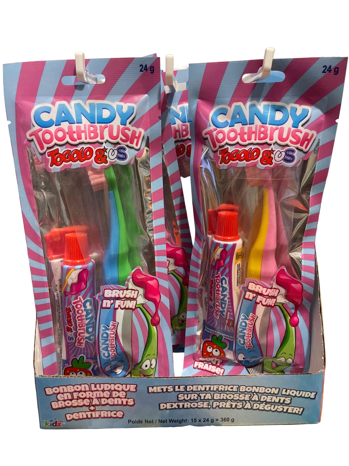 Brosse à dent Fraise( x1) Bleu Rose