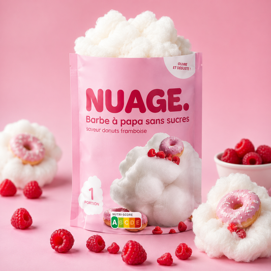 Barbe À Papa Donut À La Framboise (Sans Sucre )