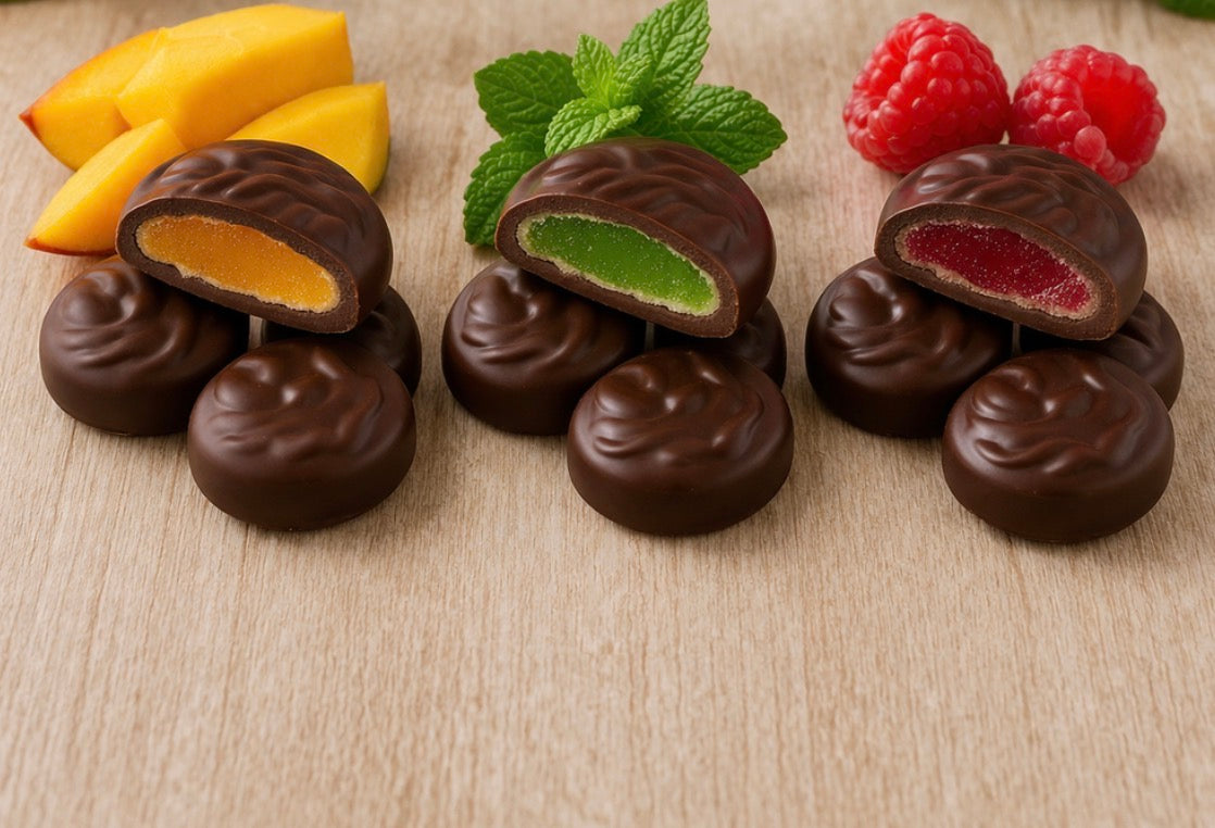 Gateaux Chocolat Mangue/Menthe/Framboise (l’unité)