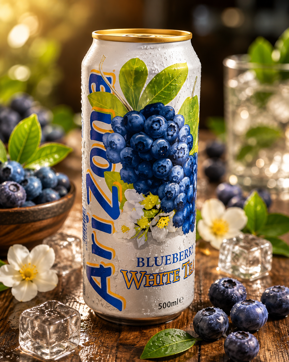 Blueberry White Tea 500ml (x1) Myrtille Poire