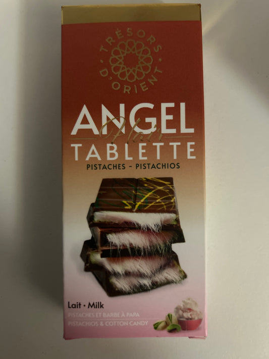 Tablette de Dubai chocolat au lait barbe à papa 🤍🍫☁️