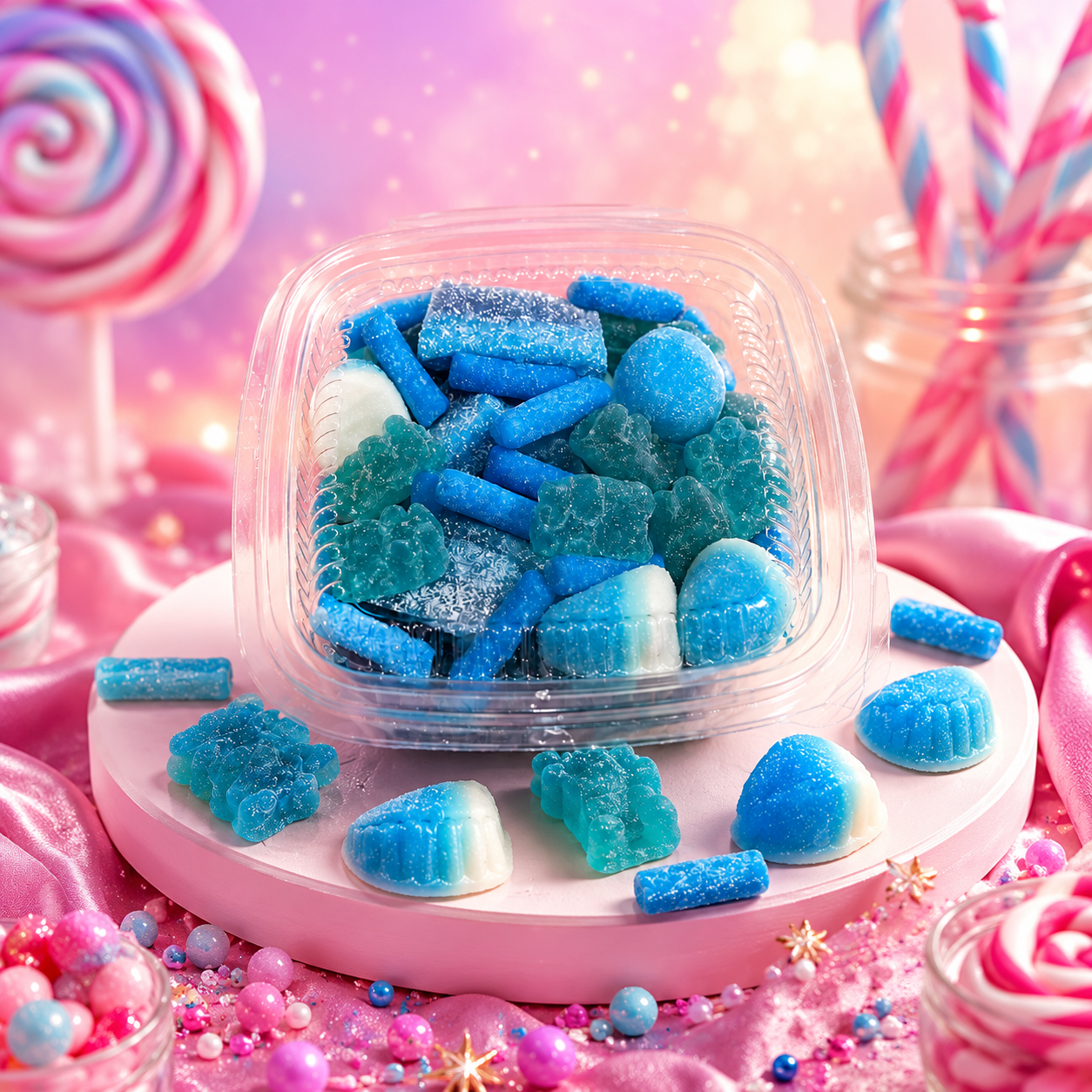 Box Framboise Sucré + Ourson Xl Sucré (300g)