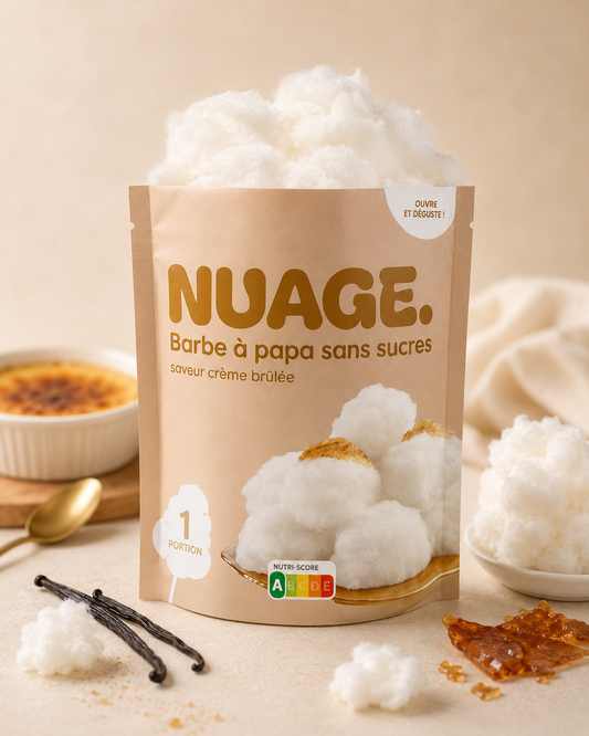 Barbe À Papa Crème Brûlée (Sans Sucre)