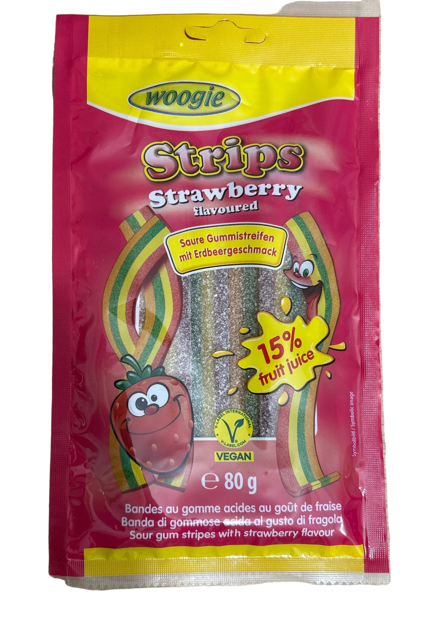Bande Acidulé Fraise (80g) Vegan