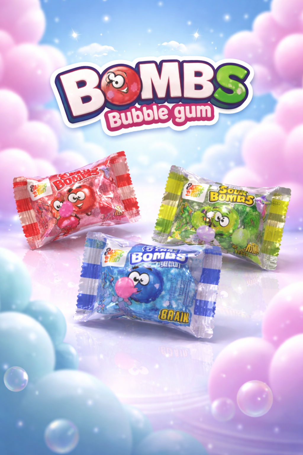 Chewing-Gum Bombs acidulé(x3)