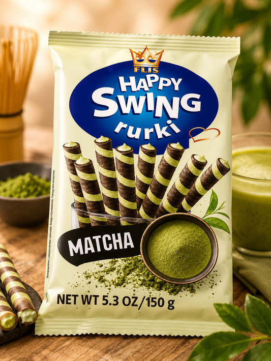 Rouleaux de Gaufre Matcha (thé Vert)