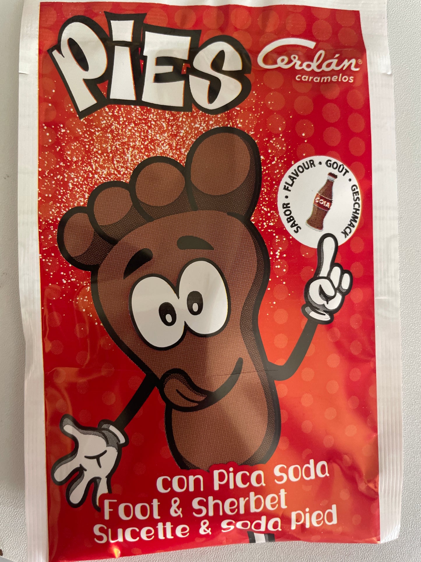 #Nouveauté Sucette lèche pied Cola