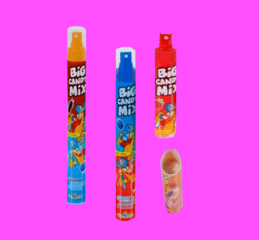 Big Candy  Mix 2 en 1 poudre fraise/Spray framboise  (l’unité)
