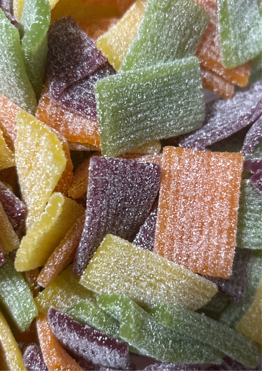 Minis Ficelle Acidulés légèrement  Pimenté 🌶️ (Par 100 g) #Nouveauté lesbonbonsmasque