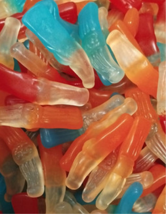 Bouteille Cola multicolore lisse100g Nouveauté