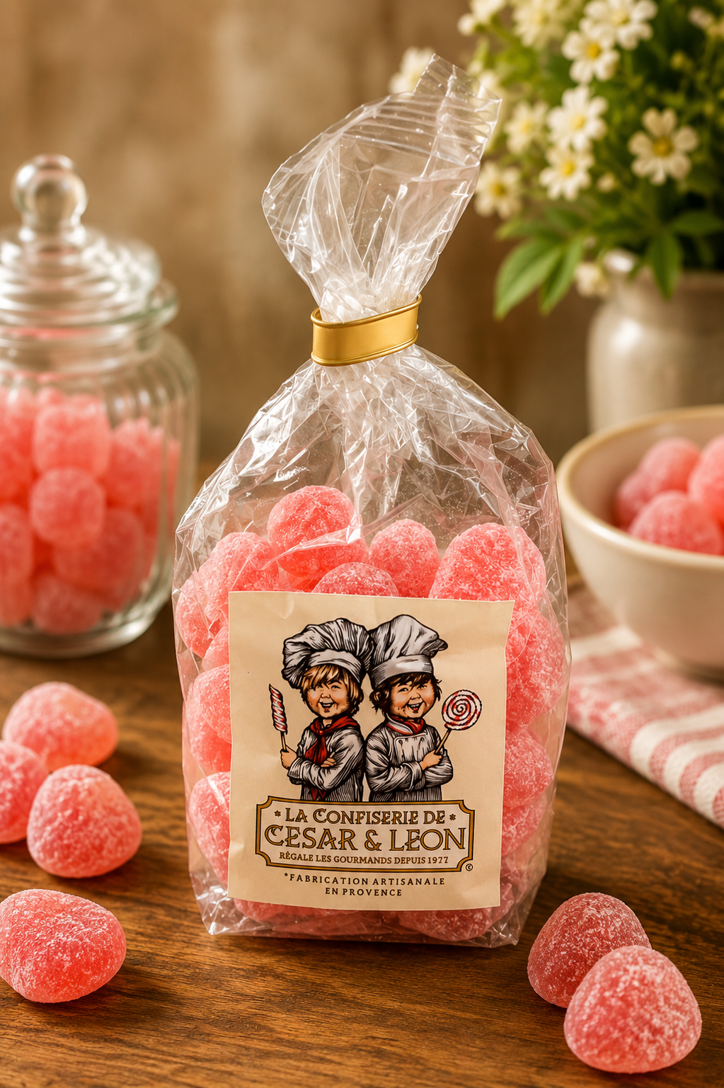 Bonbon  Parfum Rose 🌹 (150g)Lisse