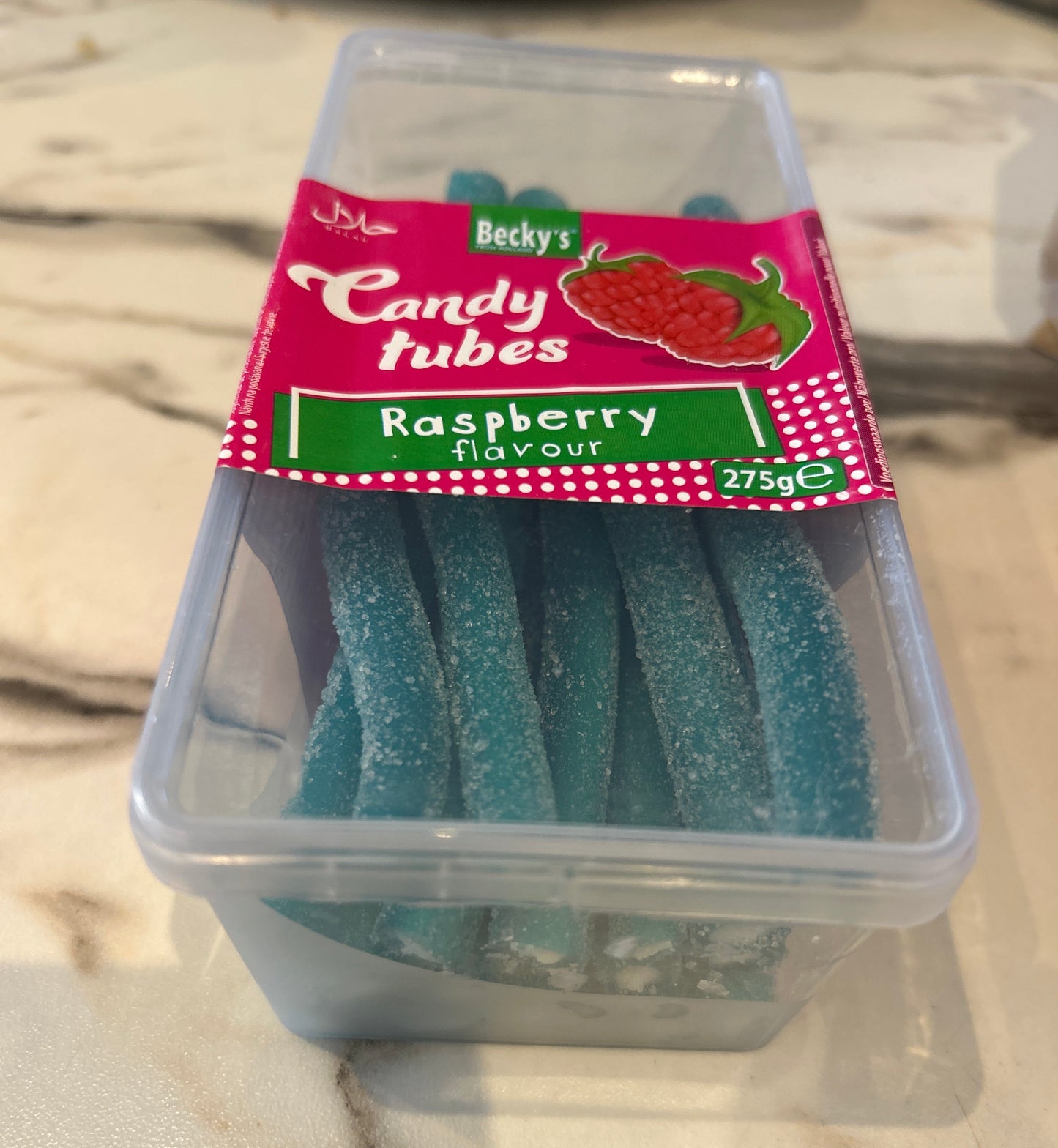 Candy tubes Framboise Acidulés (X6)