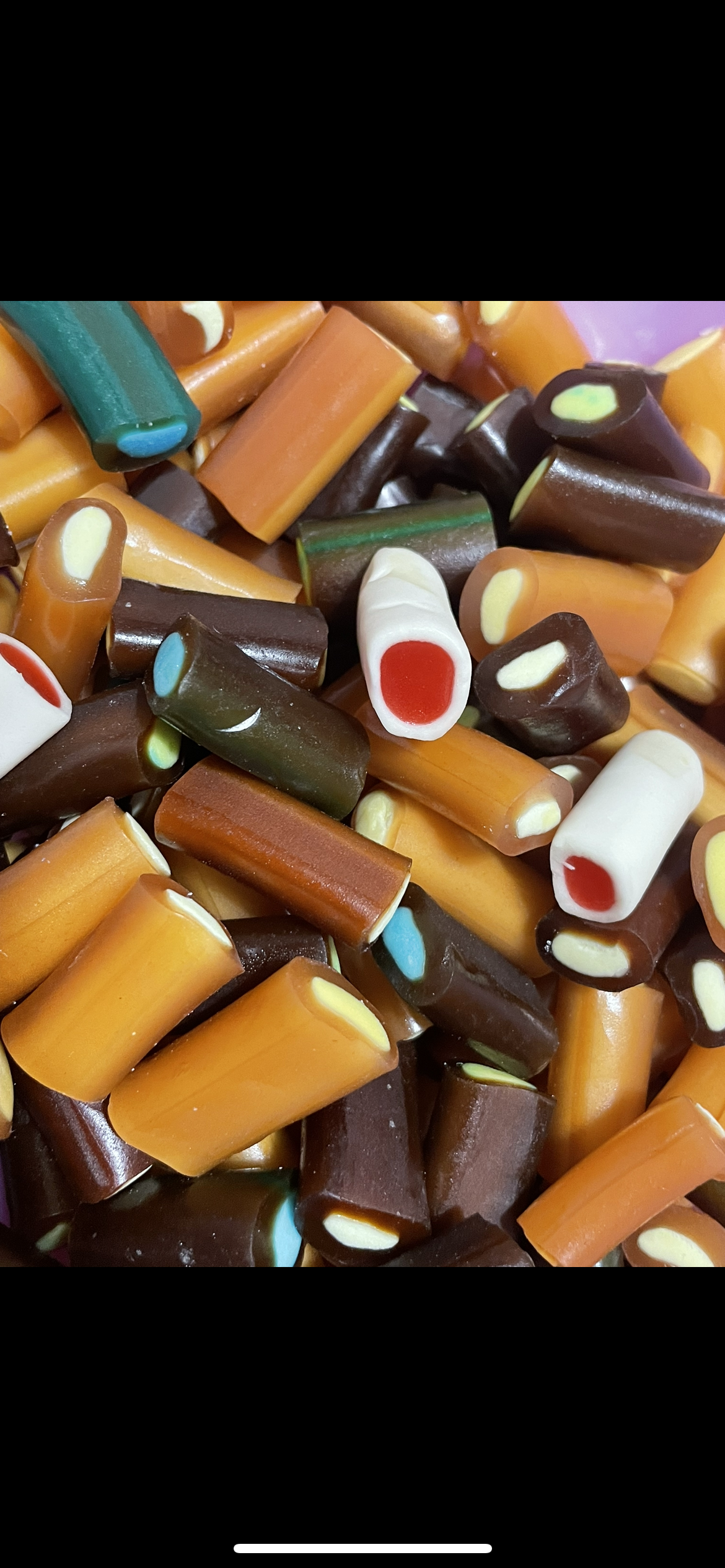 Réglisse mini câble cola framboise caramel fraise vanille mix #NOUVEAUTÉ (100g)