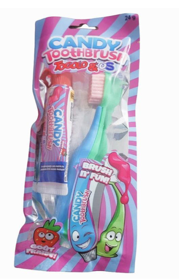 Brosse à dent Fraise( x1) Bleu Rose