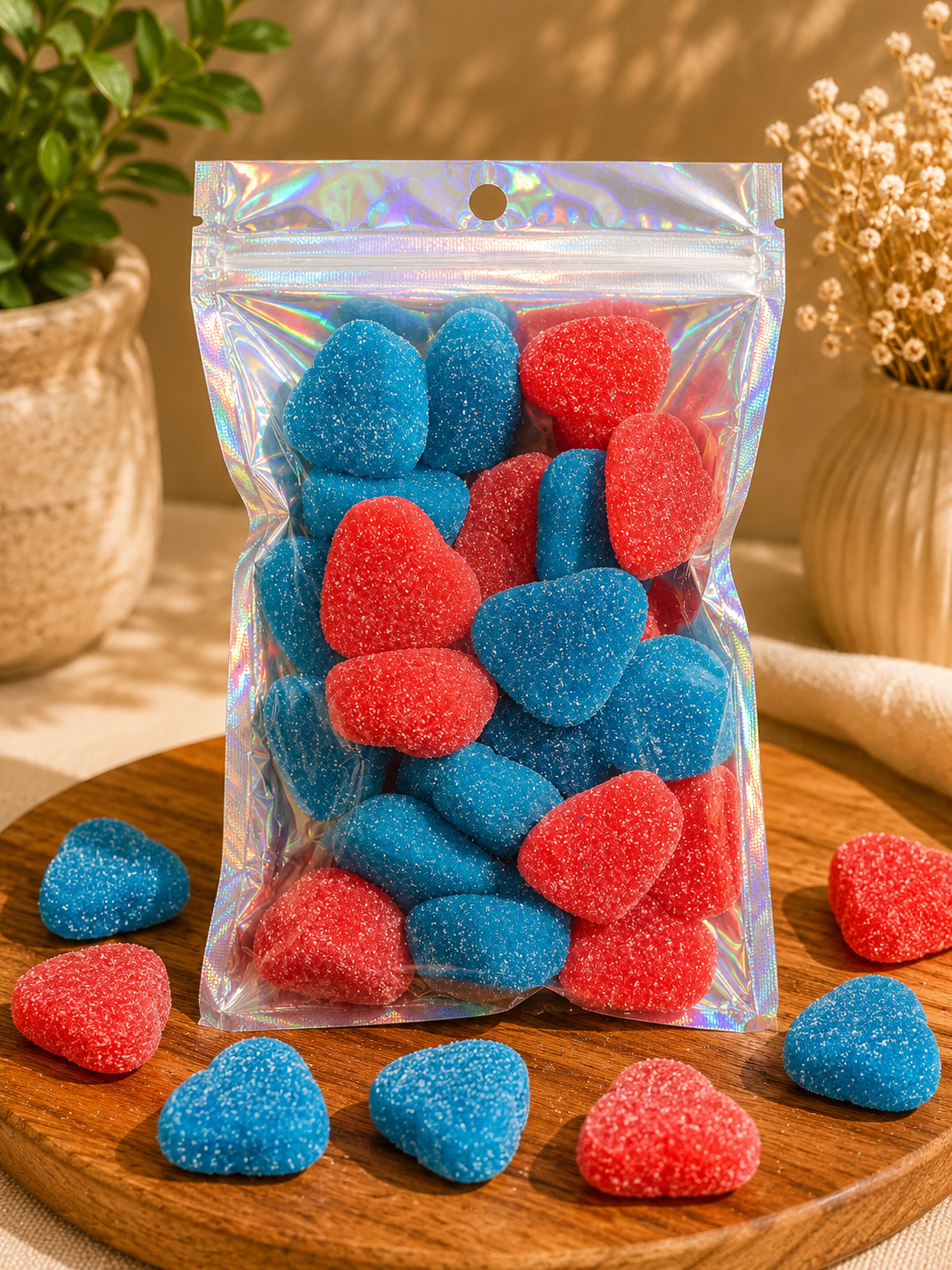 Cœur  Fraise Framboise Fourée (Mélange 250g)