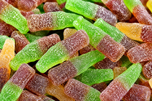 Bouteille cola verte Acidulé
