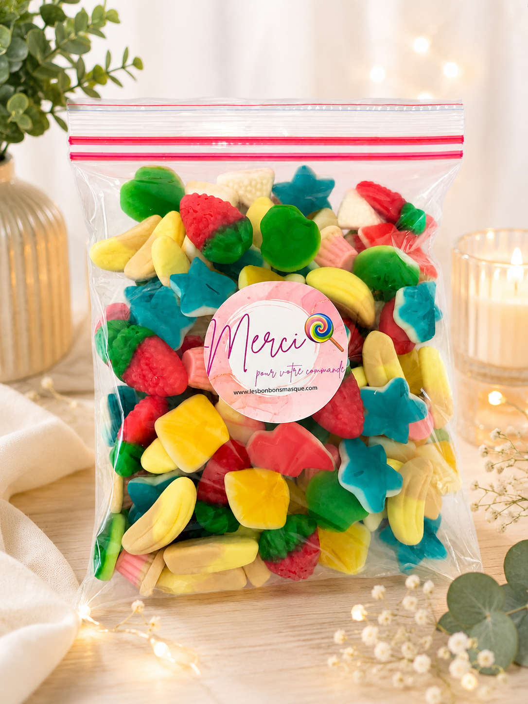 Mélange Bonbons 🍬 Lisses &  Sucrés (500g)#Nouveauté