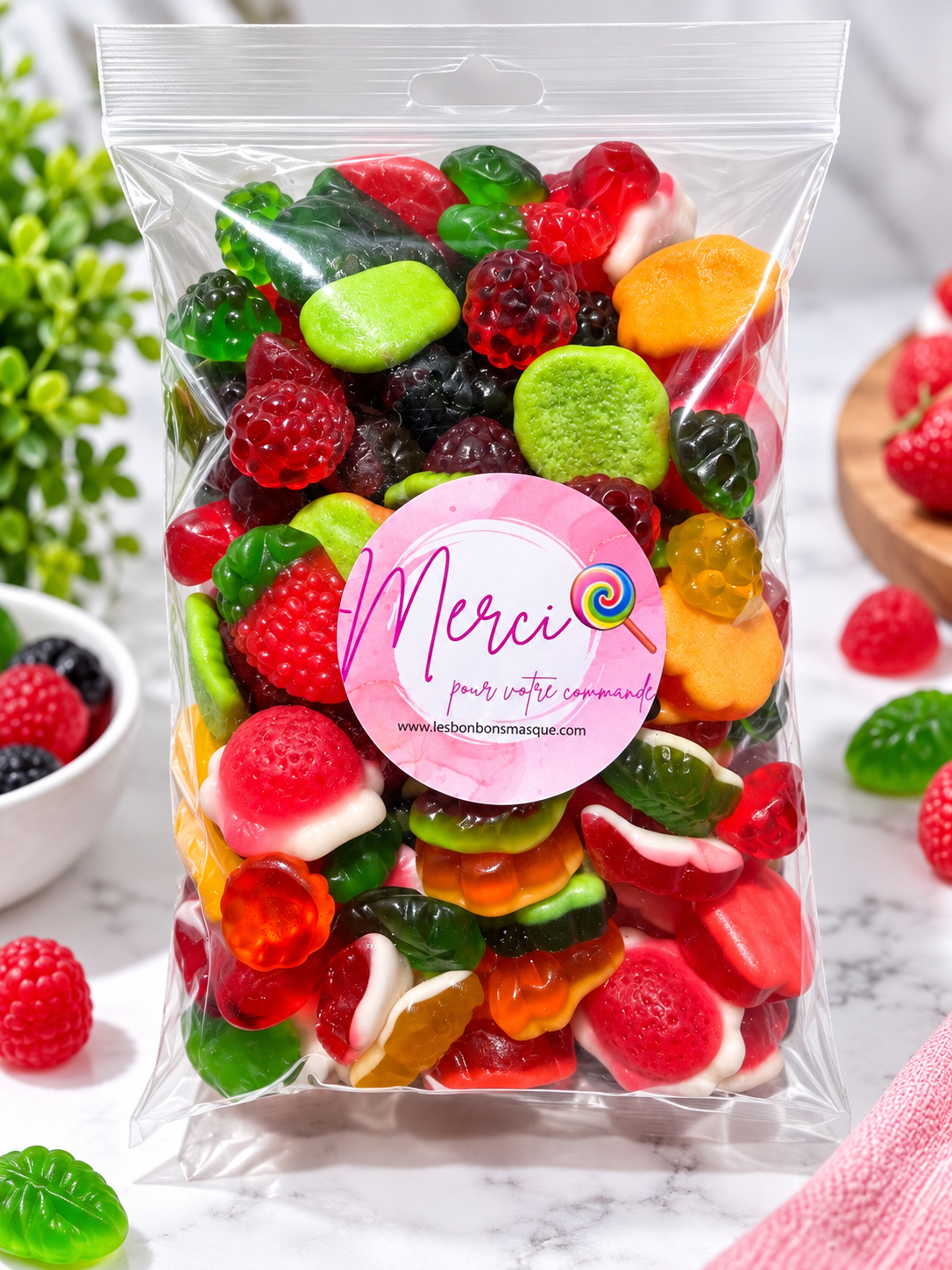 🍓🍬 Mix  bonbons Lisses (800g)