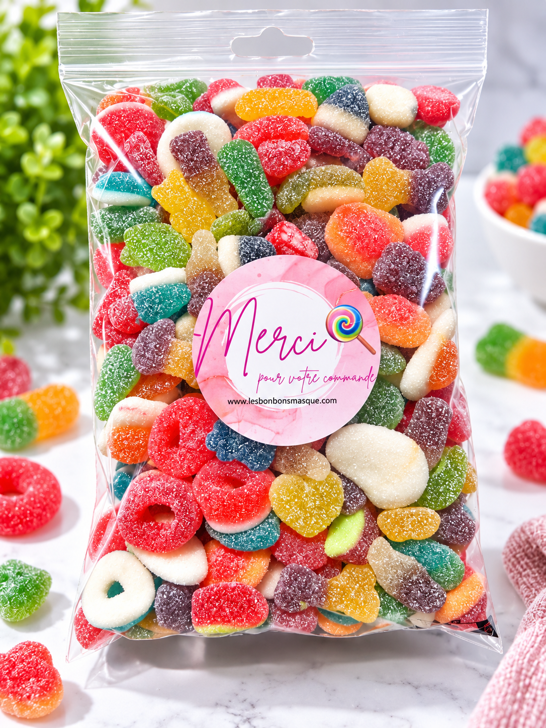 Mix  Mini bonbons Sucrés (800G)