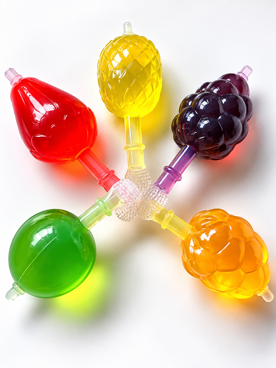 Lot de 5 Fruits Jelly Gélifié
